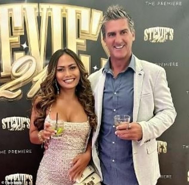 Sarnanitha 'Nitha' Olarenshaw has been accused of running a brothel out of her spa business on the Indonesian resort island. She is pictured with her ex-husband Ricky Olarenshaw.