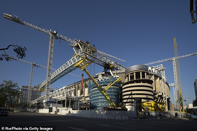 The Santiago Bernabéu stadium recently underwent a five-year £760 million refurbishment