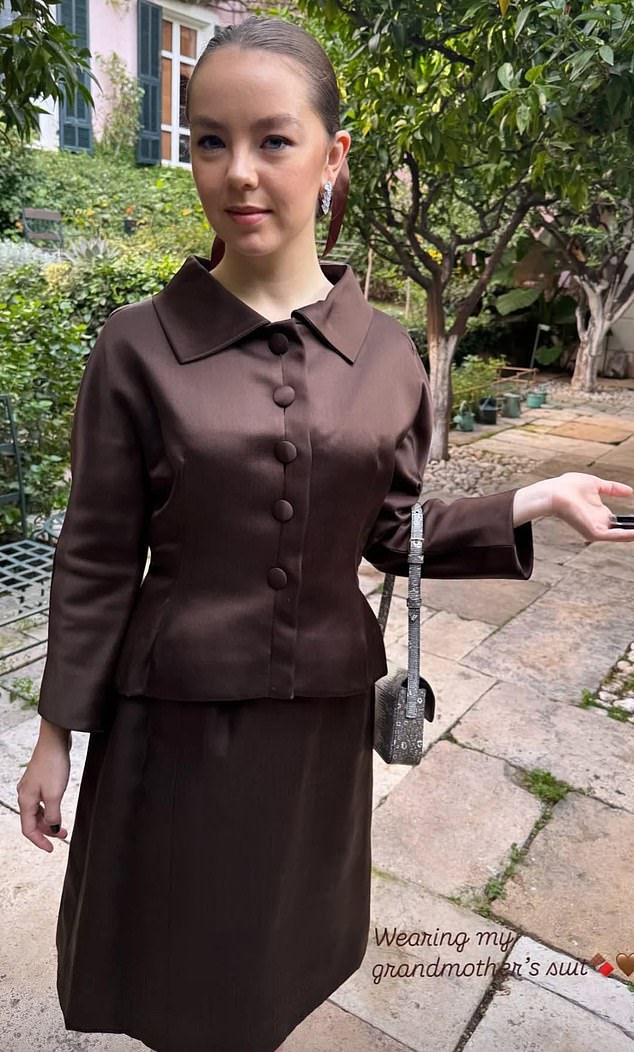 Princess Alexandra of Hanover wearing Grandma Grace Kelly's outfit for Monaco National Day