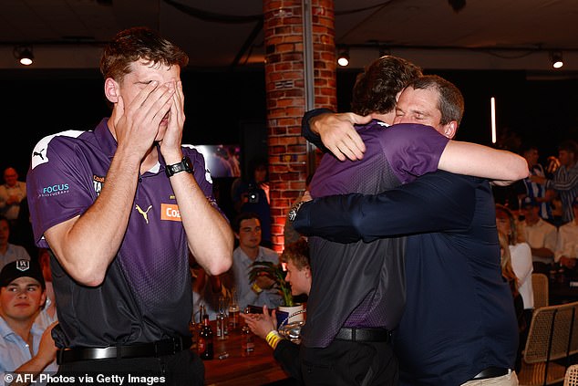 Jack Whitlock (left) cried after his identical twin brother was chosen.