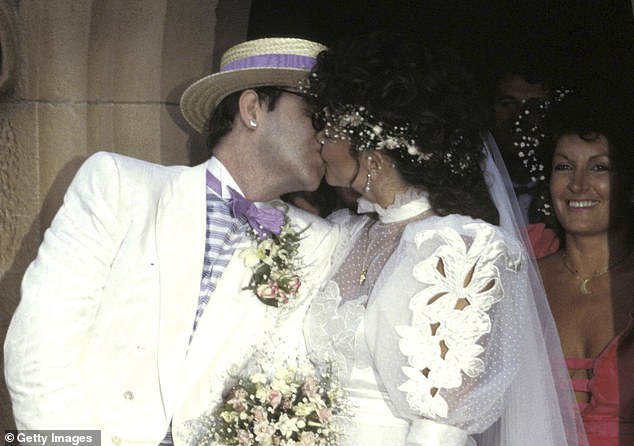 Mostyn was once Sir Elton John's best friend and was even chief bridesmaid at his ill-fated Sydney wedding in 1984, but later admitted she wanted to be his bride.