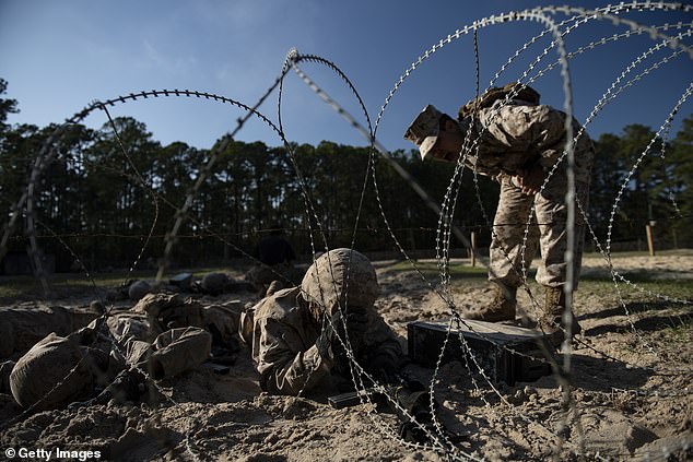 There is no evidence he ever enlisted in the military or attended Marine Corps training camps, according to an official who responded to the request for information.