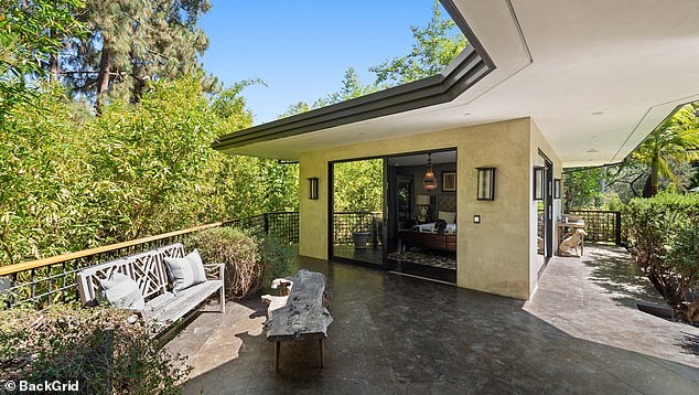 The penthouse suite features a huge patio for lounging in the sun.