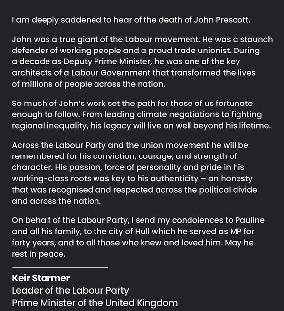 1732174112 763 John Prescott death Latest updates and tributes as former Labor