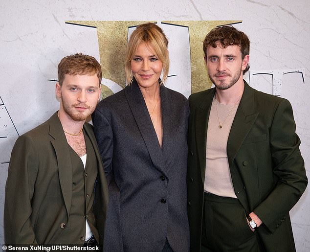 The trio coordinated in similar looks at the star-studded red carpet event.