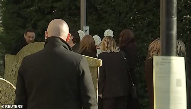 Both Nicola and Kimberley were seen arriving at the service to support their bandmate Cheryl, and sweetly hugged each other as they headed to the church.