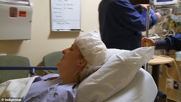 Allen is seen in the documentary as she is about to undergo gender reassignment surgery