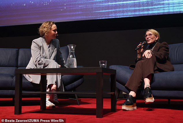 Kate, who acts as chair of the festival's main competition jury, was accompanied on stage by film producer Anna Higgs.