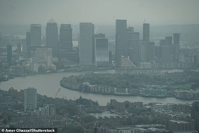 The London skyline. The 