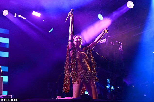 It's been a big year for the singer, 45, following her sell-out tours and numerous festival appearances, including her performance with Peggy Gou at the Glastonbury Festival (pictured in June).