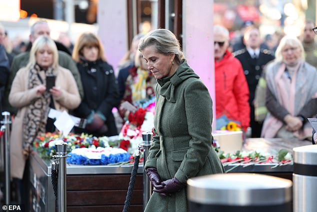 Prince Edward's wife, who was present among other notable guests on Thursday, including Labor politician Jess Phillips, was also seen giving a speech.