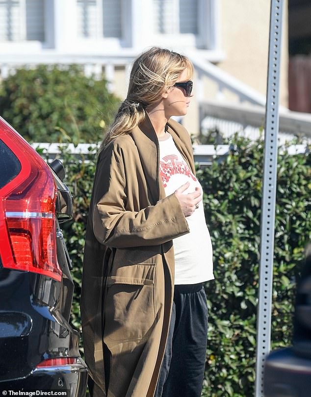 The pregnant actress, 34, is expecting her second child with husband Cooke Maroney.