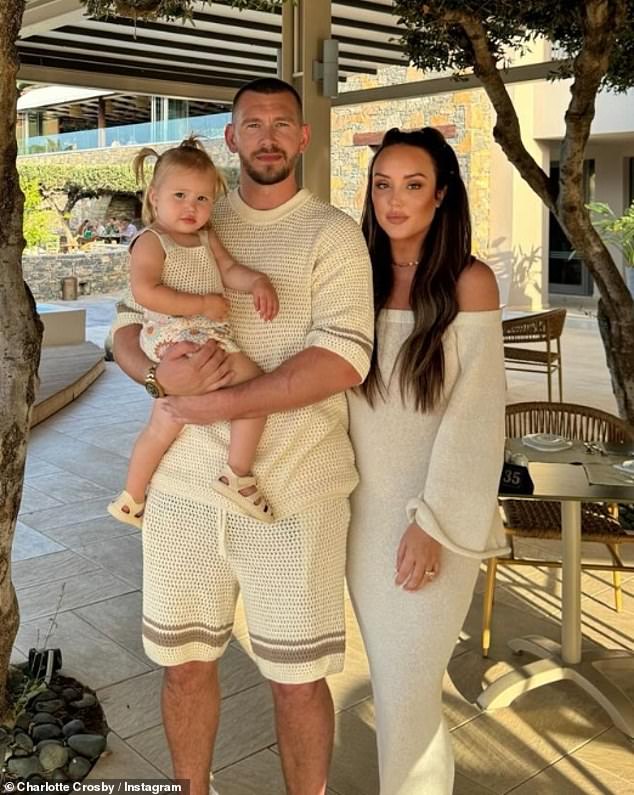 Charlotte and Jake announced the news of their pregnancy in September and recently returned from a holiday in the Maldives.