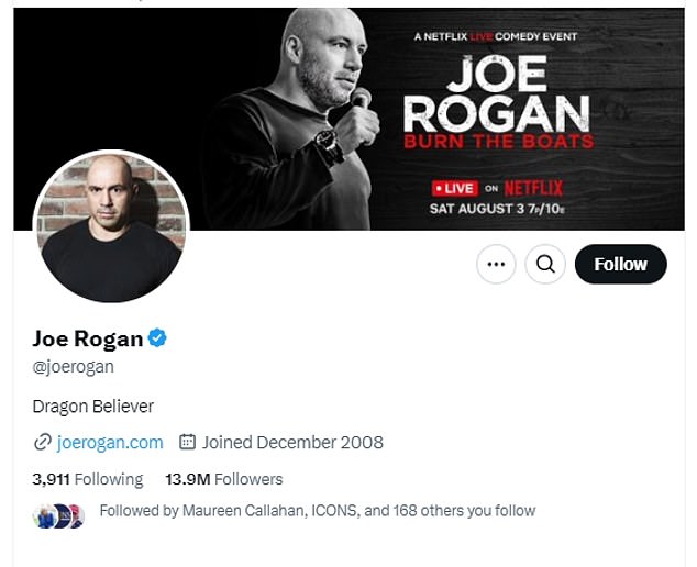 Rogan quickly responded to Behar, writing in X that he would take on the title of 