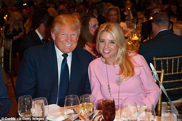 Trump and Bondi at the Palm Beach Lincoln Day Dinner at Mar-a-Lago in 2016