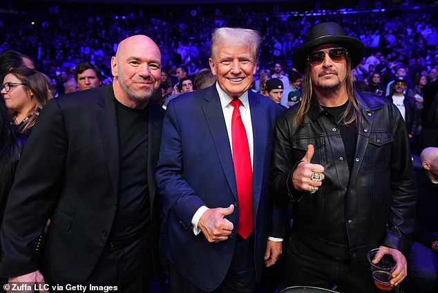 Trump, 78, has been an avid supporter of White's UFC over the years.