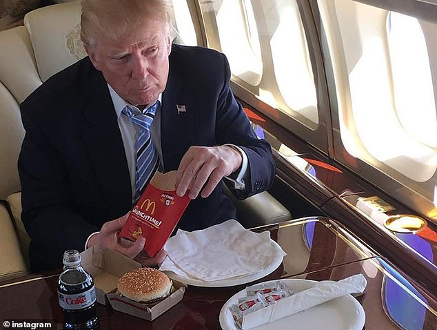 The Republican president is known to enjoy Big Macs and other fast foods.