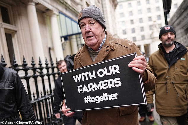 Farm and fortune: Jeremy Clarkson has won acclaim for his television series Clarkson's Farm and has highlighted the plight of British farmers.