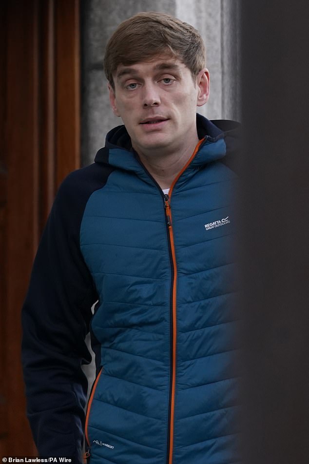 James Lawrence, Conor McGregor's co-accused, outside the High Court in Dublin yesterday