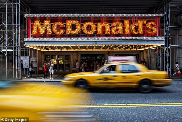 54 percent of men surveyed would have no problem going somewhere like McDonald's