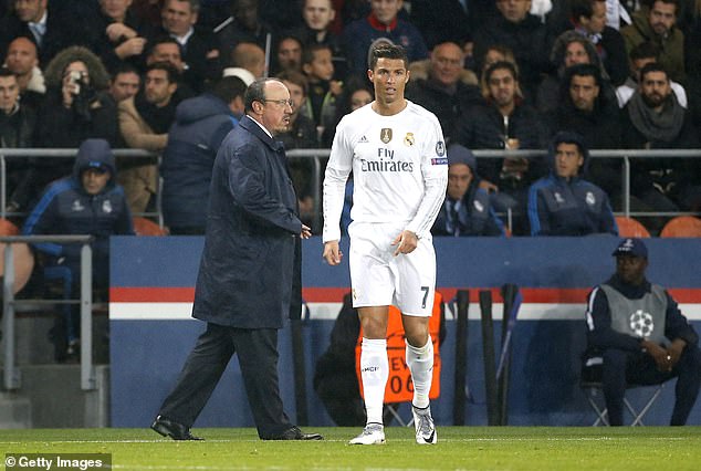 Benítez trained Cristiano Ronaldo for six months at the head of Real Madrid