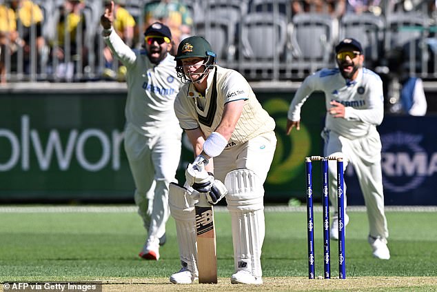 Steve Smith was dismissed for no runs by Jasprit Bumrah, who trapped the Australian Test star at the crease