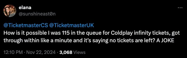 1732284633 80 Coldplay fans slam useless Ticketmaster and complain platform sent them