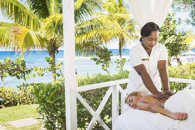 Guests can enjoy a relaxing massage by the ocean (file image)