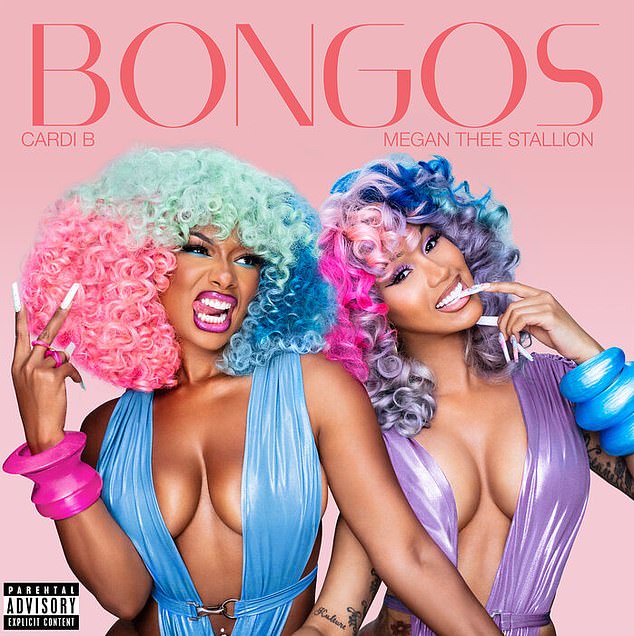 Both Cardi and Megan wore multi-colored wigs and hairpieces in the music videos for their WAP and Bongos collaborations.