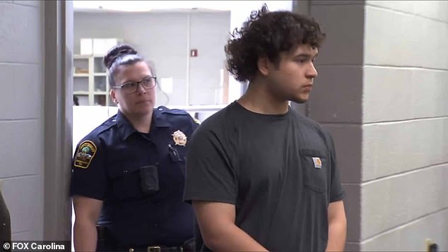 Kennedy, pictured in court in February 2022, pleaded guilty Monday to driving under the influence resulting in death and was sentenced to 25 years in prison and a $25,100 fine, which was suspended for eight years and $15,100, according to the WSPA.