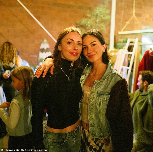 Actresses Isabella Ward (left) and Natalee Linez (right) looked beautiful for a fun night of shopping.