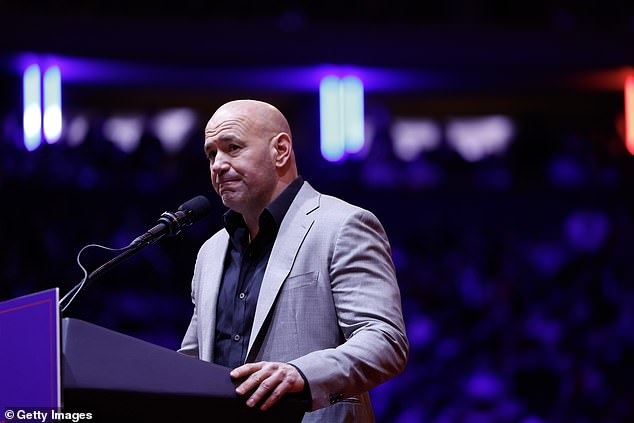 He also referenced UFC president Dana White, who was caught hitting his wife on camera.