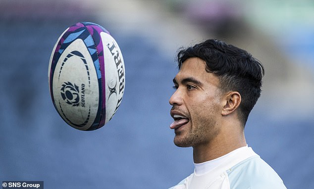 Australia's Joseph-Aukuso Suaalii trains ahead of this weekend's clash at Murrayfield