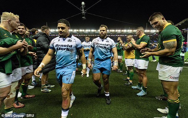 The Scots followed Fiji's victory with a loss to world champions South Africa.