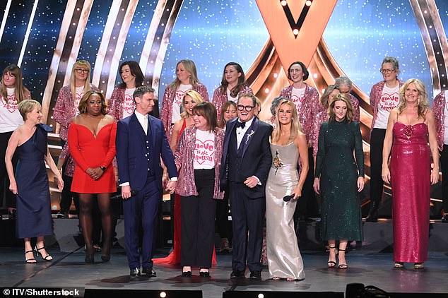 Lorraine Kelly made a very special appearance on this year's show with her Change and Check choir, made up of women who detected their breast cancer through Lorraine's campaign.