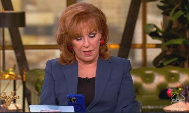 Earlier in the show, Joy Behar also read a legal brief as the panel discussed disgraced former Congressman Santo's visit to the Hill to lobby for Gaetz.