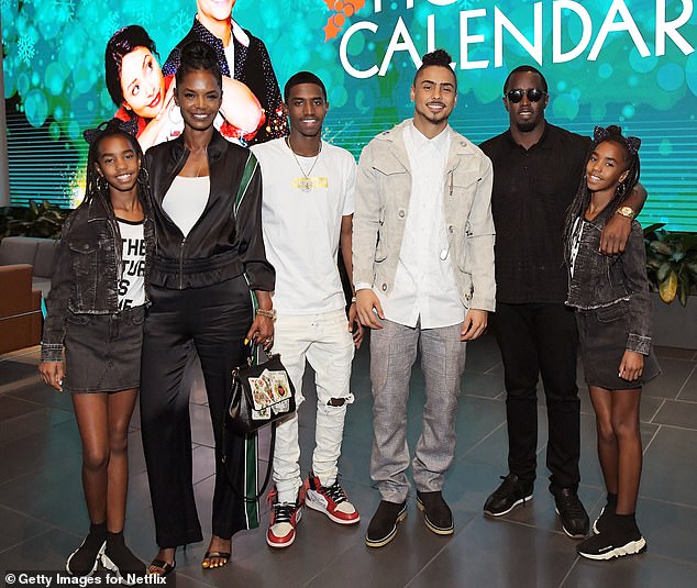 They claimed Burgess is trying to cash in on his late mother's fame by selling a tell-all book. In response, Burgess, a witness at Diddy's trial, made a pointed statement in his presentation; Left to right: D'Lila Star Combs, Kim Porter, Christian Combs, Quincy Brown, Sean 'Diddy' Combs, Jessie James Combs pictured October 2018