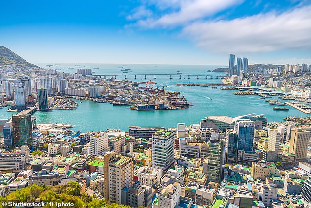 Jerry usually takes the train from Seoul to Busan (above) using South Korea's high-speed rail network.