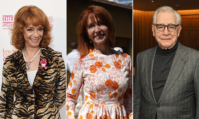 Celebrity campaign: From left, Sue Holderness, Jane Asher and Brian Cox urge older people to check if they can claim pension credit