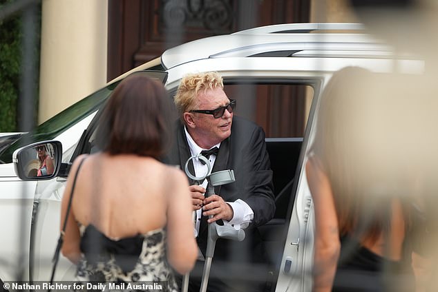 A source told Daily Mail Australia that Mark, who has appeared in films with Russell Crowe and Paul Hogan, was unable to walk Tammy down the aisle because he was injured shortly before the ceremony.