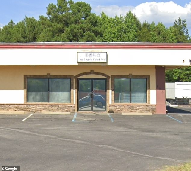 The company recently recalled 4,589 pounds of ready-to-eat meat and poultry products due to possible listeria contamination. In the photo: the building of Yu Shang Food Inc. in Spartanburg, South Carolina