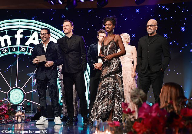 Jodie and Michael led their co-stars at the fundraising event.