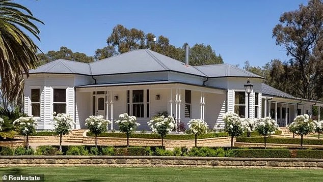 Meanwhile, a glorious country home owned by the family of Steph's eyewear entrepreneur husband Josh is set to go up for auction with a guide price of between $8 million and $8.8 million.