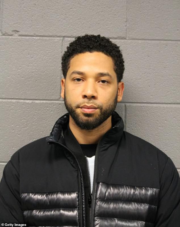 Although he initially received a groundswell of support after coming forward with his story, Smollett fell dramatically from favor when investigators said he made it up (seen in his mugshot after his first arrest in 2019).