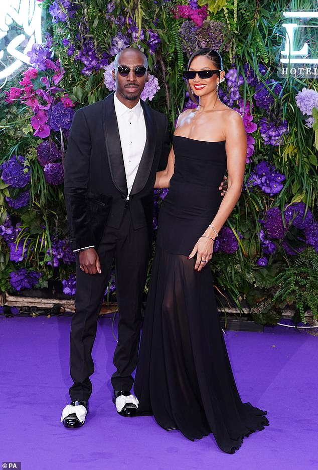 The couple made their last joint red carpet appearance in July 2023 at Stormzy's star-studded 30th birthday (pictured)