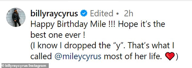 1732409302 820 Miley Cyrus dad Billy Ray pays tribute to her on