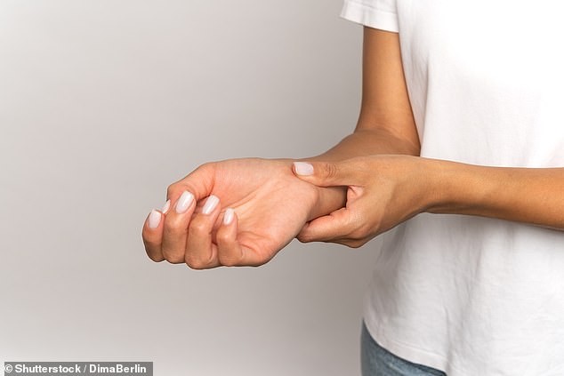 Rheumatoid arthritis is a chronic disease that causes swelling, pain and stiffness in the joints because the immune system mistakenly attacks healthy cells in the body (file photo)