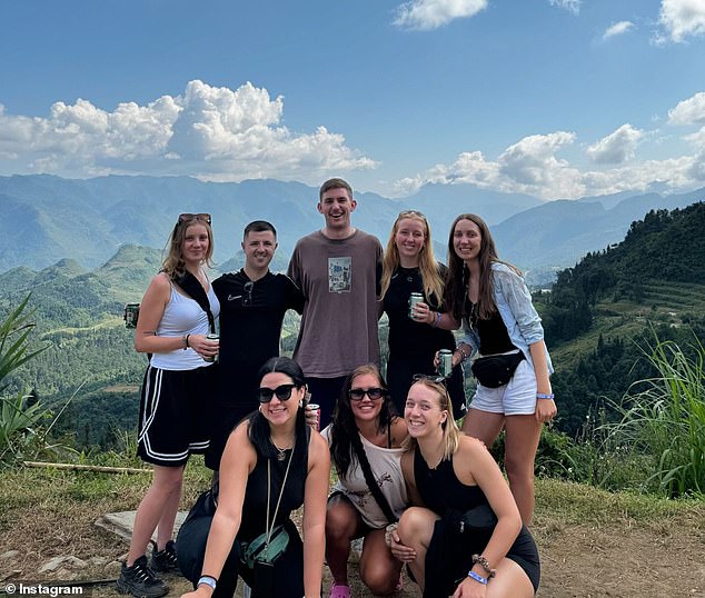 The women are photographed in Vietnam a few weeks ago, with friends they made while traveling through Southeast Asia. Ms. Sorensen is on the far left, while Ms. Coyman is second from the right.