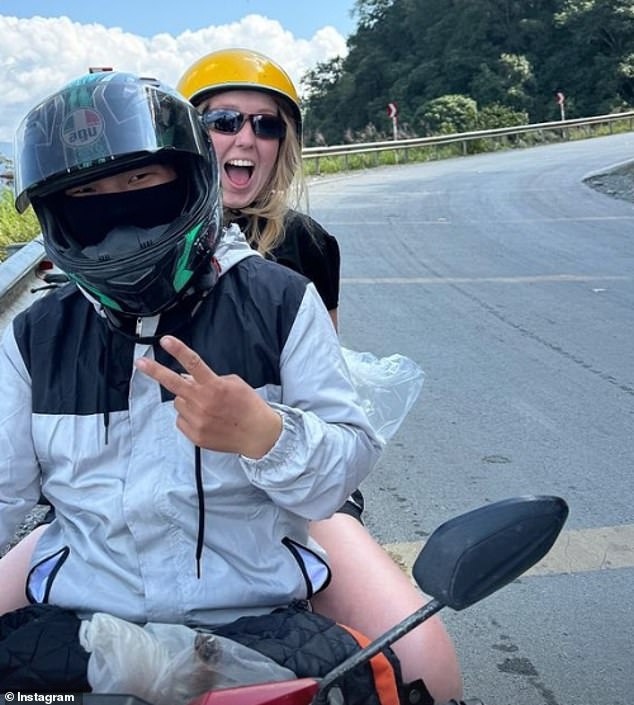 Photos posted online in recent weeks show the girls having the time of their lives as they explored Vietnam (pictured), Cambodia, Thailand and Laos.