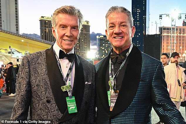 Legendary announcers Michael (L) and Bruce (R) Buffer introduced the hosts.